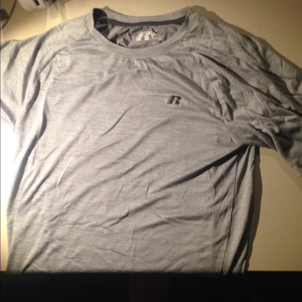 Short sleeved athletic shirt.